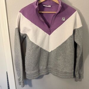 Fila Women's Tri-Color Pullover Sweater